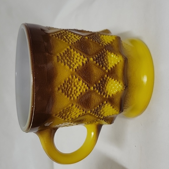 Vintage Anchor Hocking Fire King Kimberly Brown and Gold Mugs, set of 2 - Picture 7 of 7